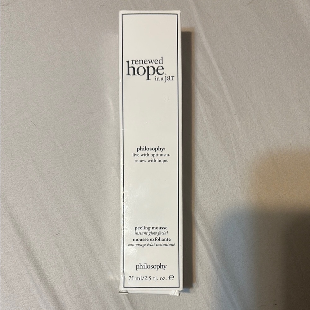 BNIB Philosophy Peeling Mousse Instant Glow Facial 2.5oz